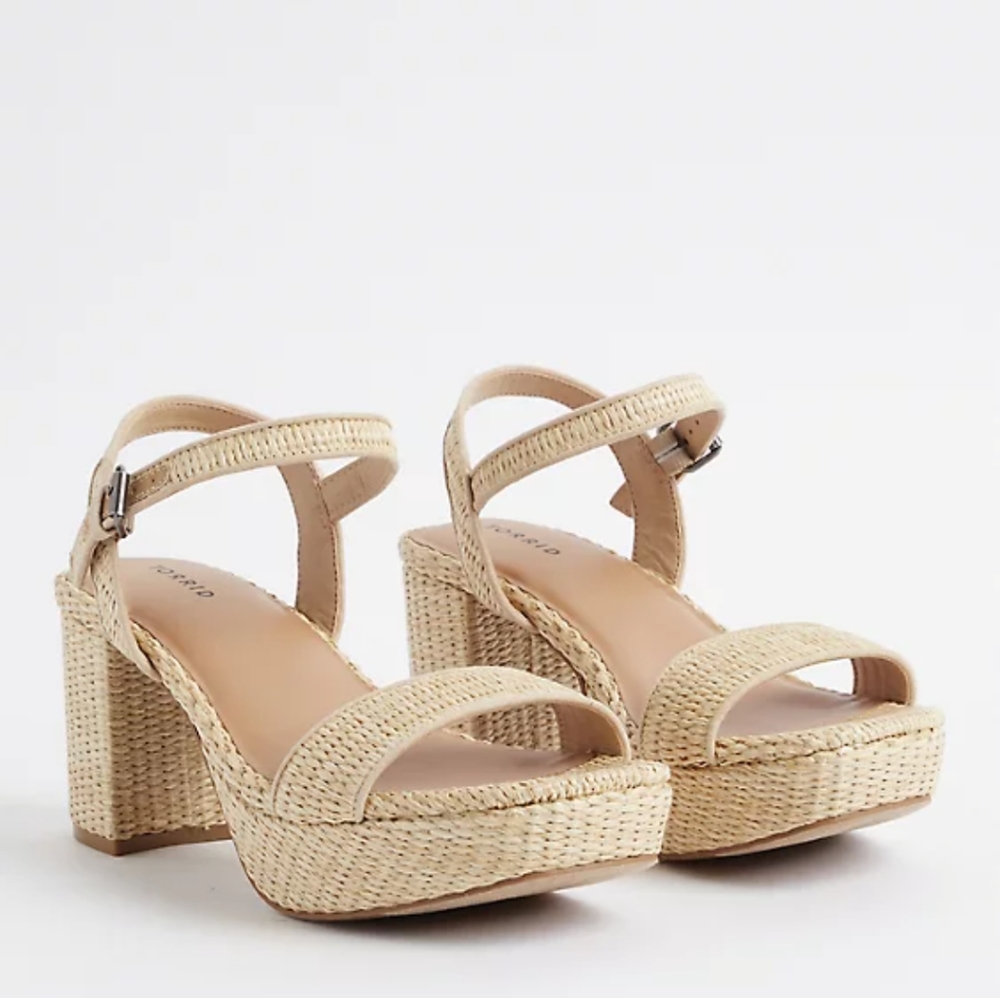 Woven platform Torrid heels